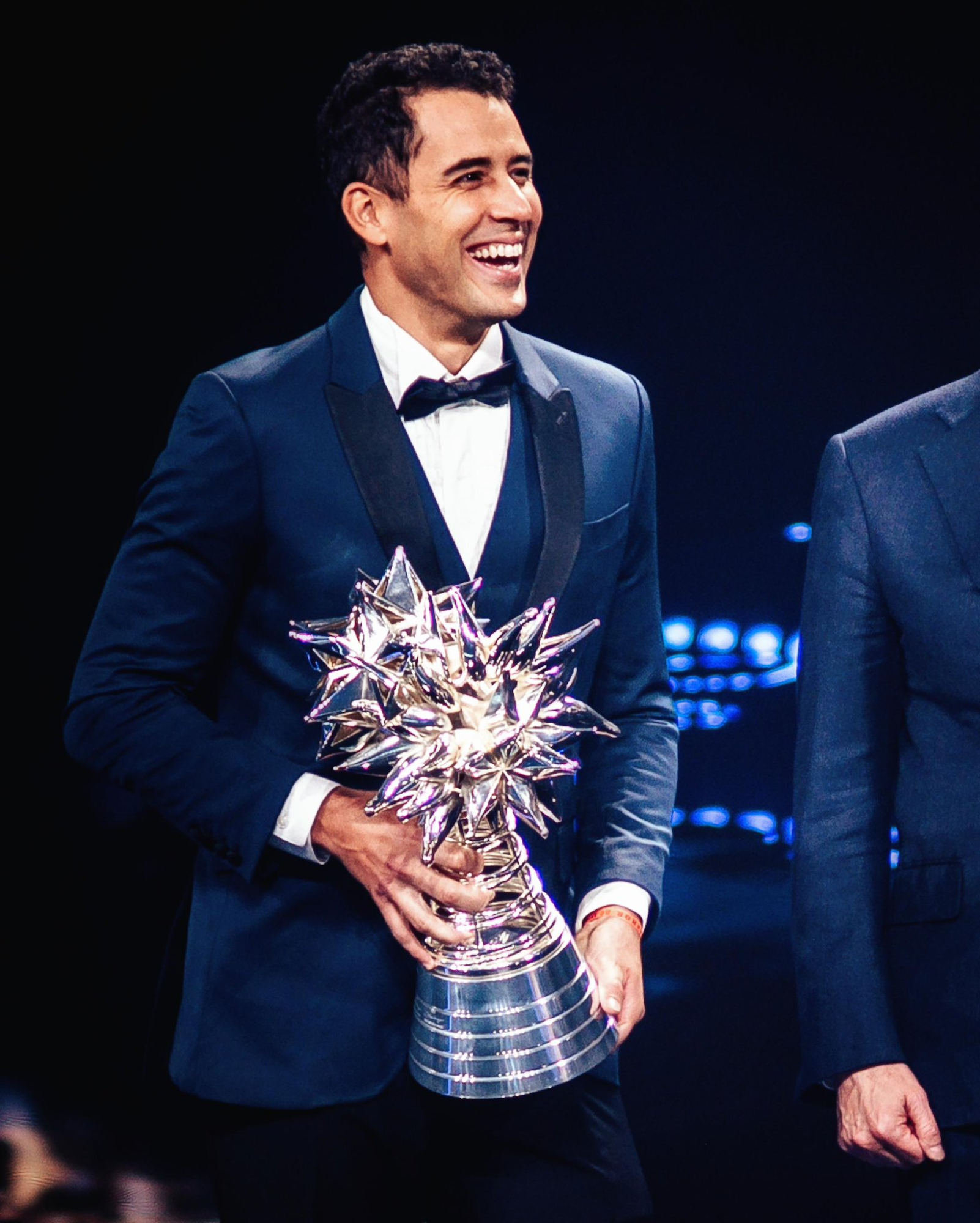 Lucas Moraes, con su bebida.