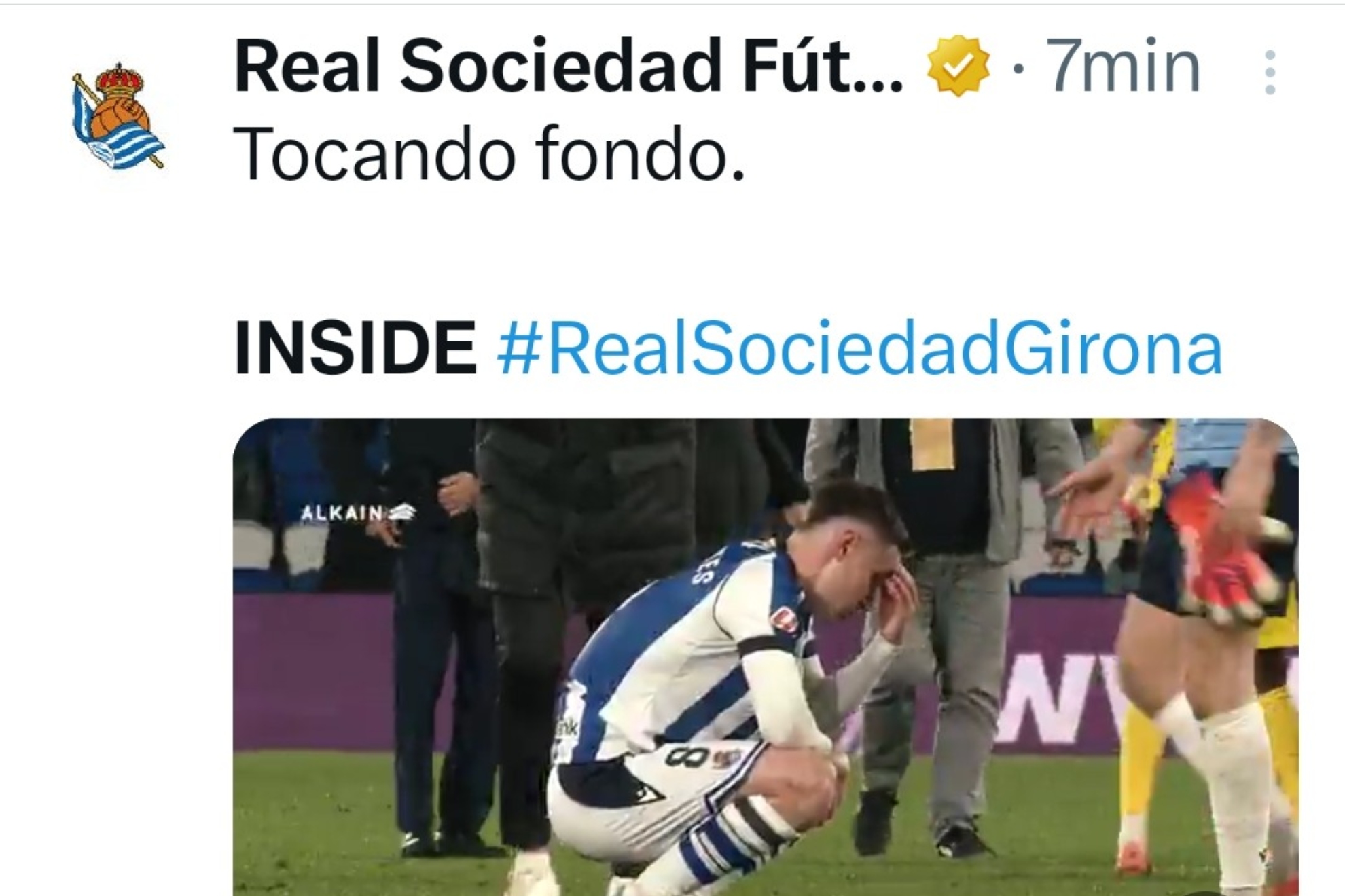 Así ha titulado la Real el inside del partido contra el Girona en Anoeta.