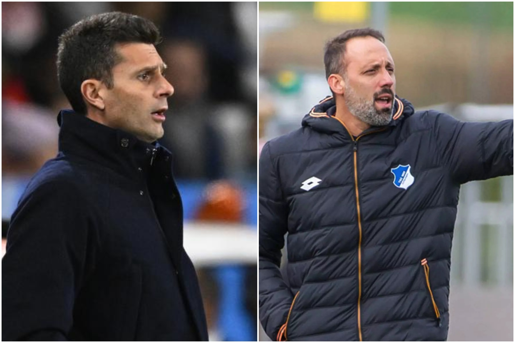 Un montaje con imágenes de&nbsp;Thiago Motta y Matarazzo.