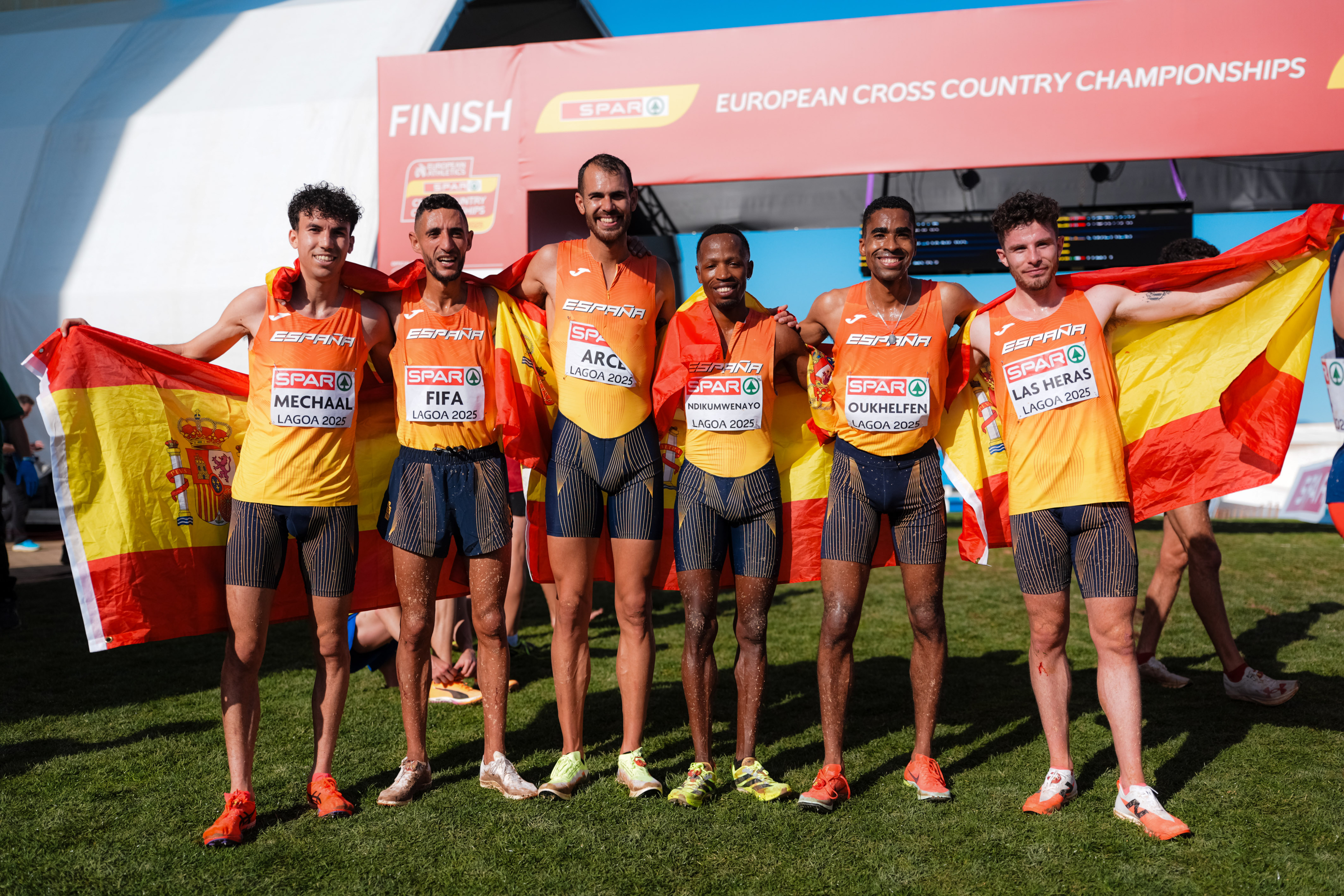 El equipo sénior masculino, campeón de Europa de cross