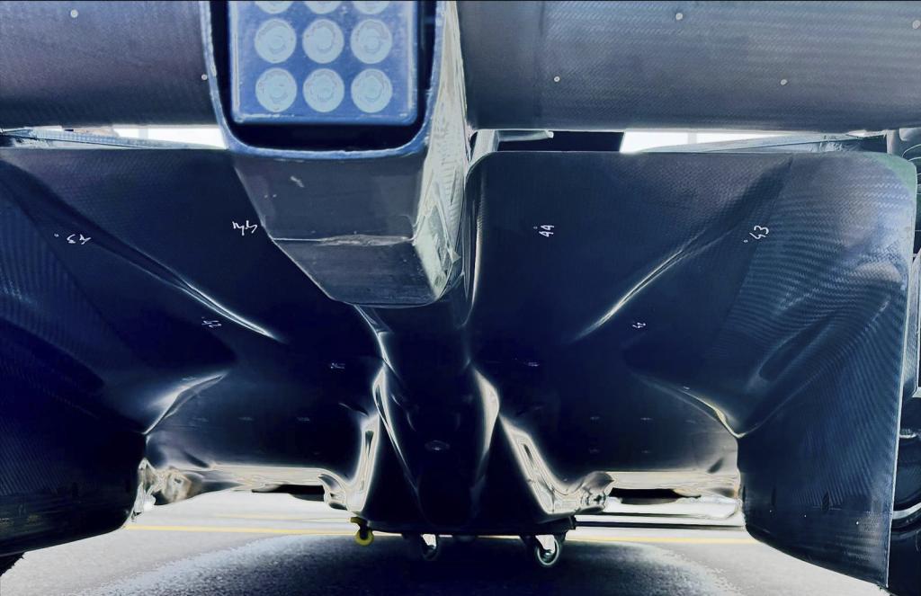 El difusor de uno de los F1 2025.