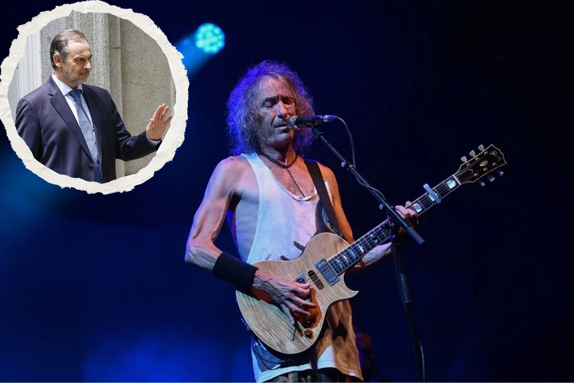 Exministro encarcelado se despide de Robe Iniesta desde la cárcel