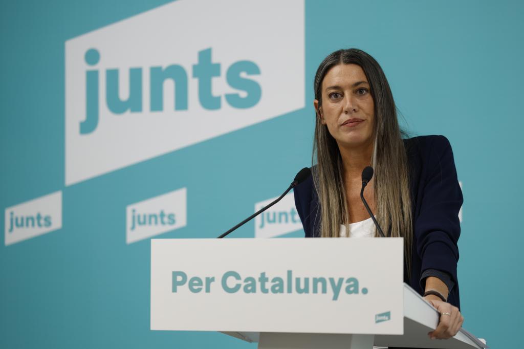 La portavoz de JxCat en el Congreso, Miriam Nogueras.