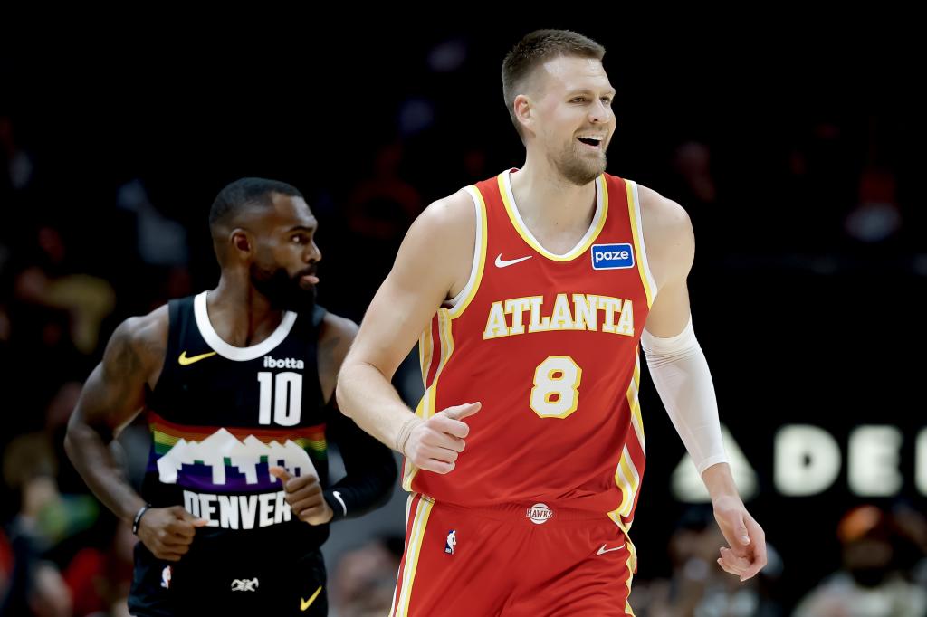 Kristaps Porzingis, durante un partido reciente ante los Nuggets.