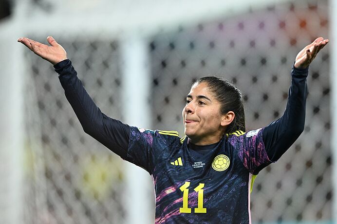 Cata Usme anotó el golazo del triunfo ante jamaica y llega 52 anotaciones con la Selección Colombia.