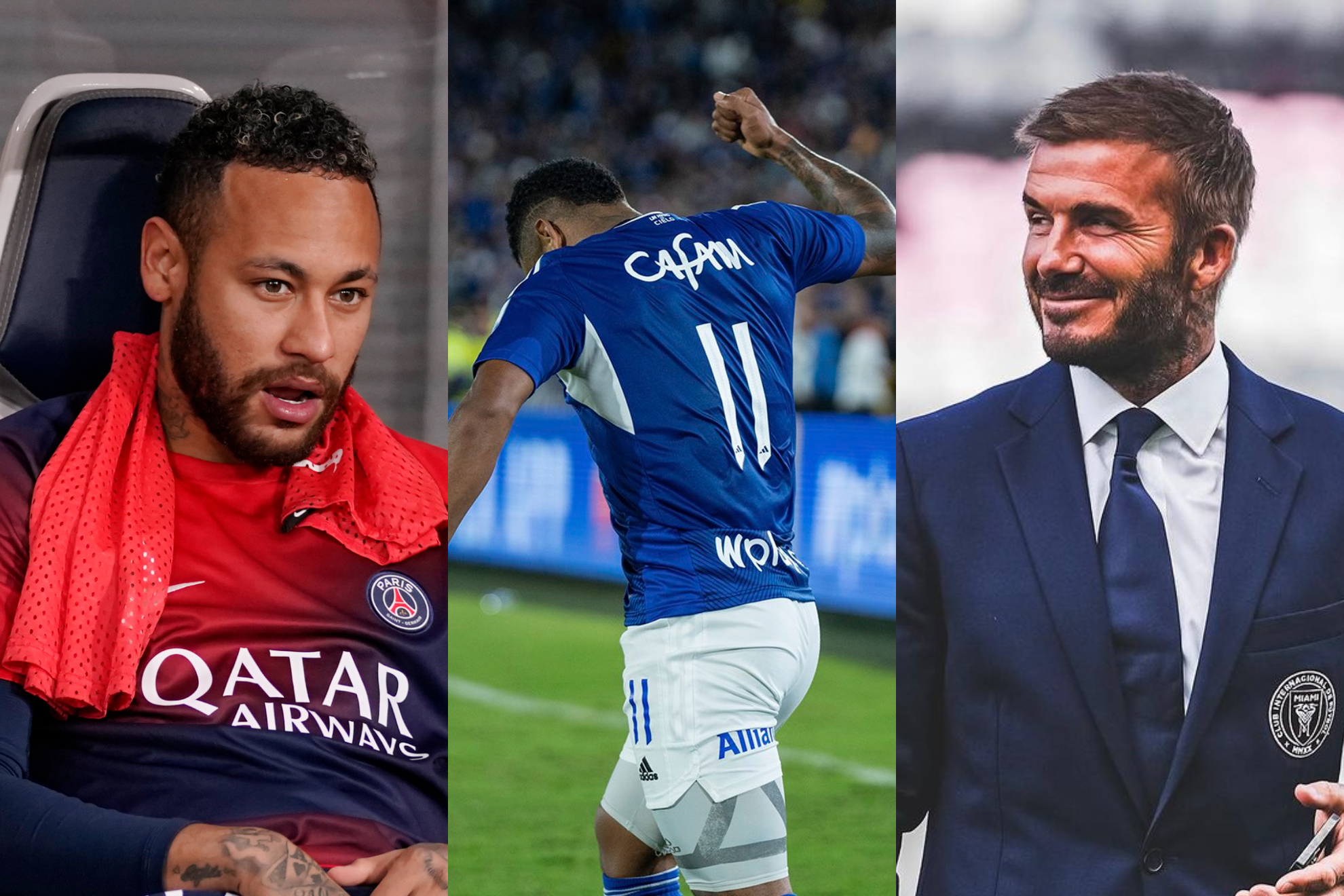 Beckham y Neymar no se juntan en Miami sino en el Millonarios vs. Bucaramanga