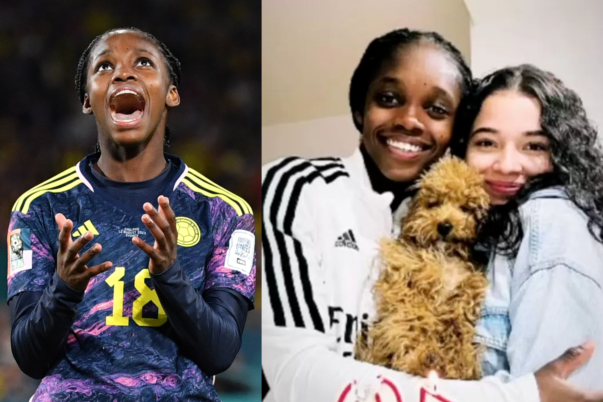 Novia de Linda Caicedo la llenó de amor, después de la eliminación del Mundial Femenino 2023