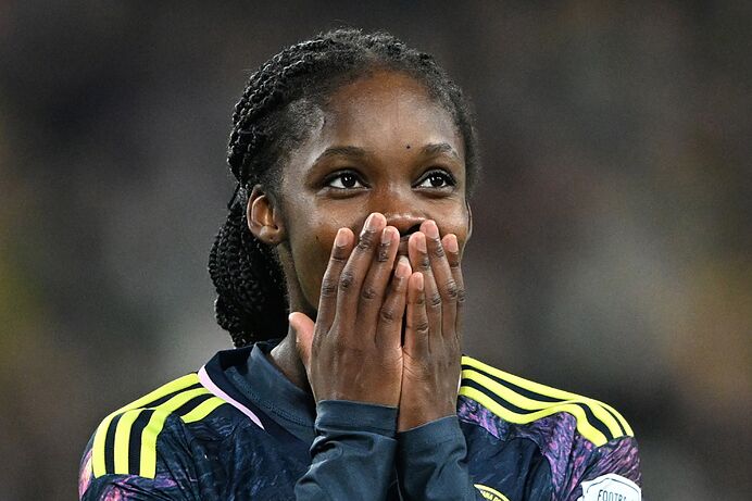 Linda Caicedo tampoco pudo utilizar la camiseta de la Selección en un evento deE un patrocinador