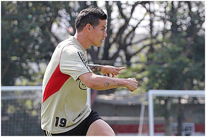 James Rodríguez seguirá un plan específico para evitar lesiones en este comienzo con el Sao Paulo.