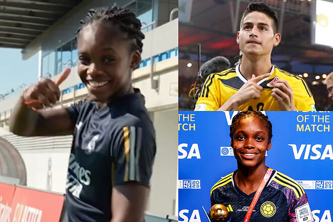 Linda Caicedo llega a Real Madrid como una estrella y espera repetir la historia de James