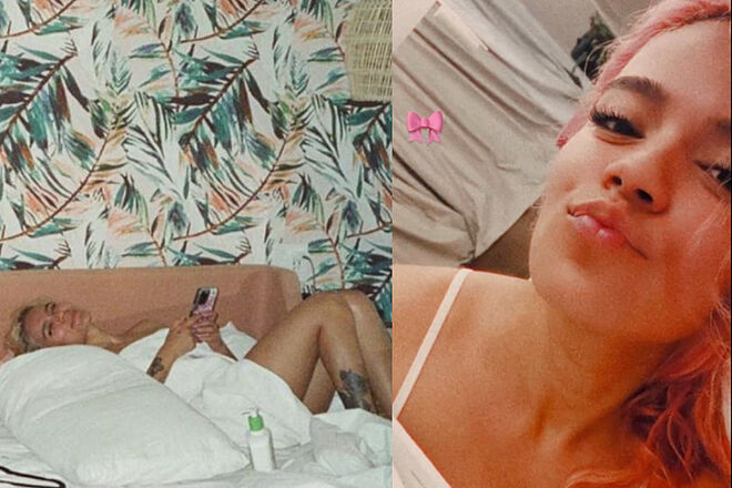 Las fotos de intimidad que le habría tomado Feid a Karol G y un cariñoso gesto en público