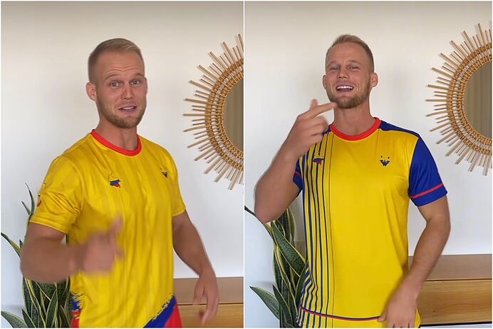 Dominic Colombia lanzó una nueva camiseta de la Selección después que le prohbieran su uso.