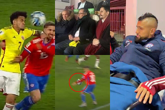 Resumen de Chile vs. Colombia: lesiones, cancha 'trampa', Petro, codazo de Díaz y la mano que no vio de Alexis