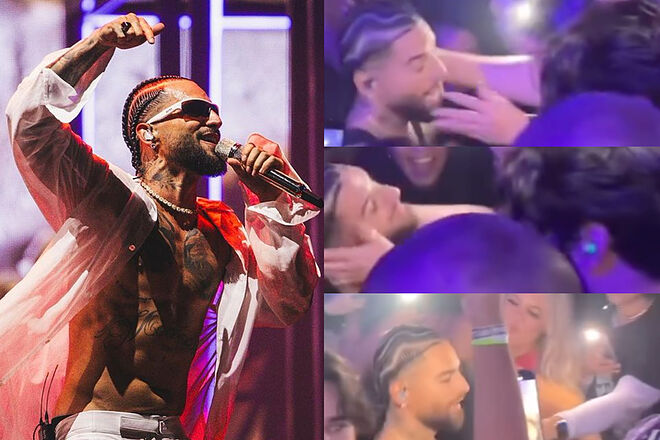 Maluma rechazó beso de una mujer que intentó besarlo a la fuerza en medio de un concierto en Estados Unidos