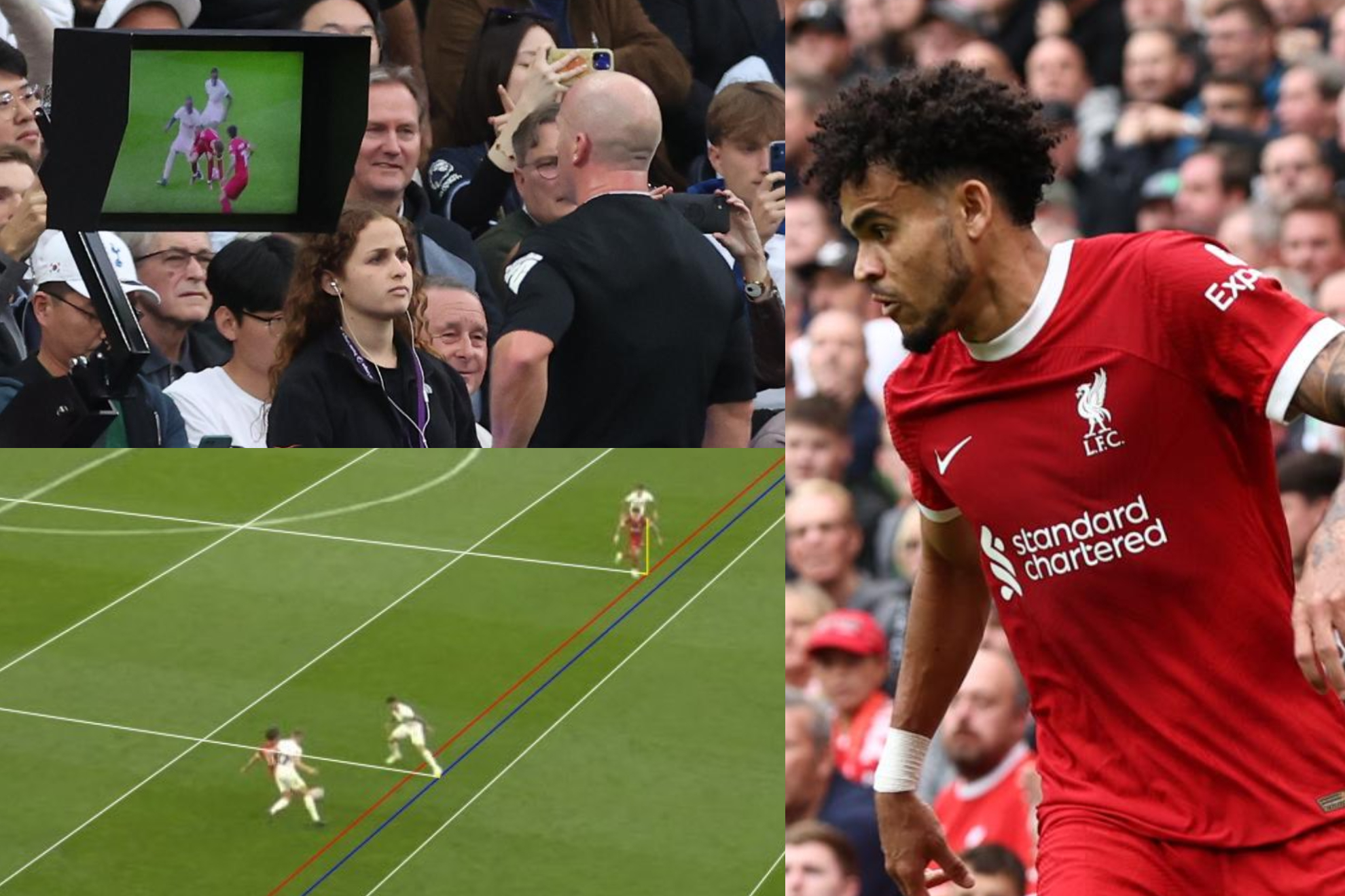 Escándalo por gol robado a Luis Díaz en Tottenham vs. Liverpool, exigen audios del VAR y otros meten al Manchester City