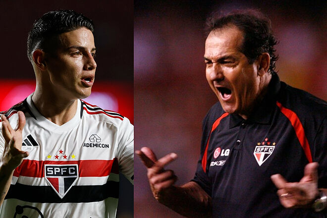 Ramalho, directivo e histórico del São Paulo, dijo que el técnico tiene un dolor de cabeza con James