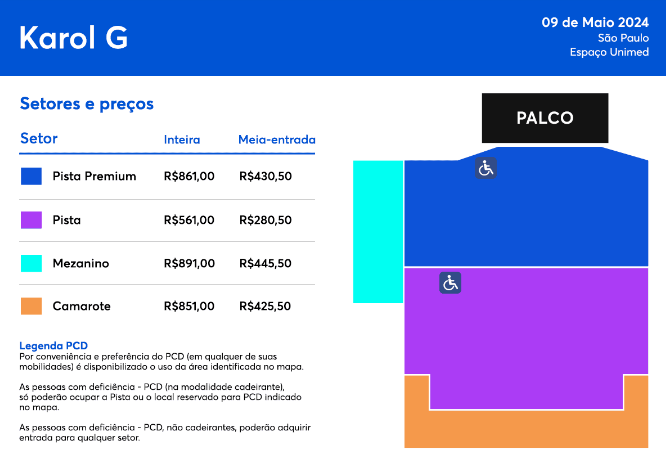 Precios boletas de Karol G para concierto en Brasil 2024