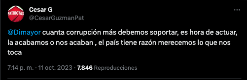 Reacción del presidente de Patriotas sobre resultado de Quindío y Boca Juniors