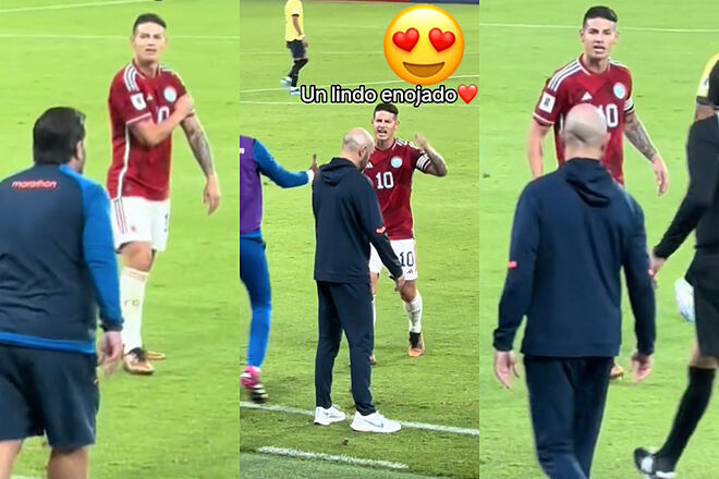 Video de la pelea de James Rodríguez con cuerpo técnico de Félix Sánchez en Ecuador vs. Colombia