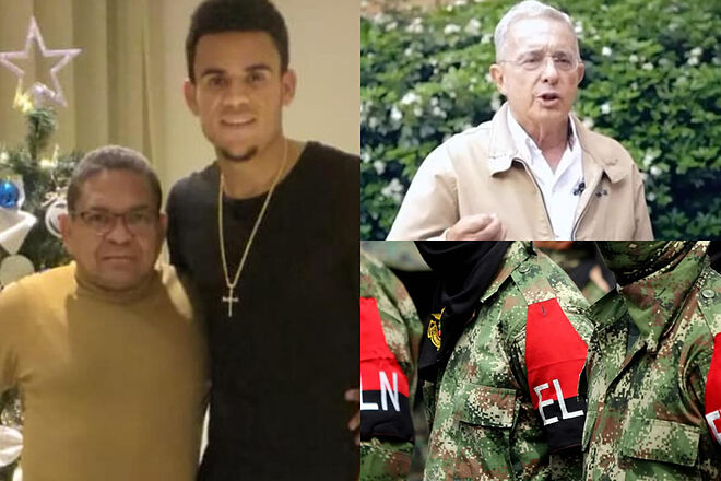 Polémica por la supuesta liberación del papá de Luis Díaz y críticas al ELN (Instagram Luis Díaz y Álvaro Uribe Vélez - EFE)