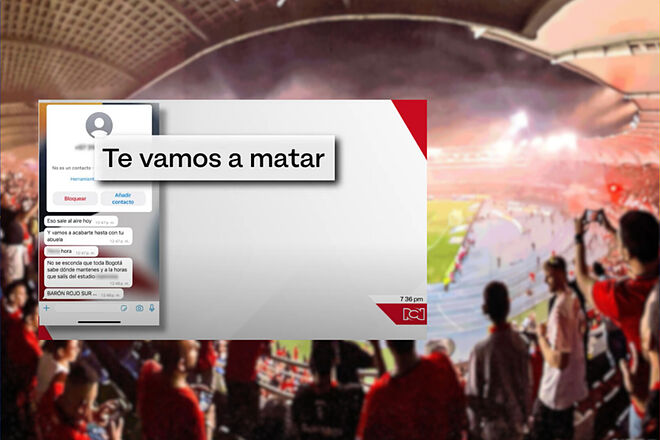 Supuestos 'barras bravas' del América amenazan a periodista de Noticias RCN (Instagram América de Cali - Noticias RCN)