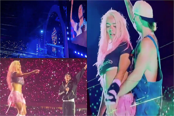 Quejas de asistentes al primer concierto de Karol G en Medellín por invitados del segundo ('X': @minajxnimri - @rafmnd - @evimel)