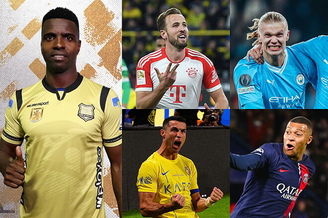 Marco Pérez pelea con grandes goleadores desde club desconocido en Colombia (Instagram: Dimayor, Bayern München, Manchester City, Al Nassr, PSG)