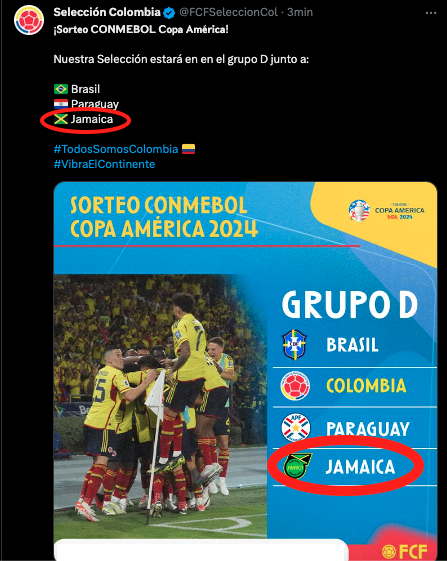 El error de la FCF por culpa de Conmebol ('X')
