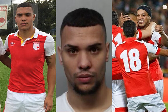 Jugador colombiano, que compartió con Ronaldinho, capturado en Estados Unidos por robo de viviendas ('X' Santa Fe - Telemundo 51)