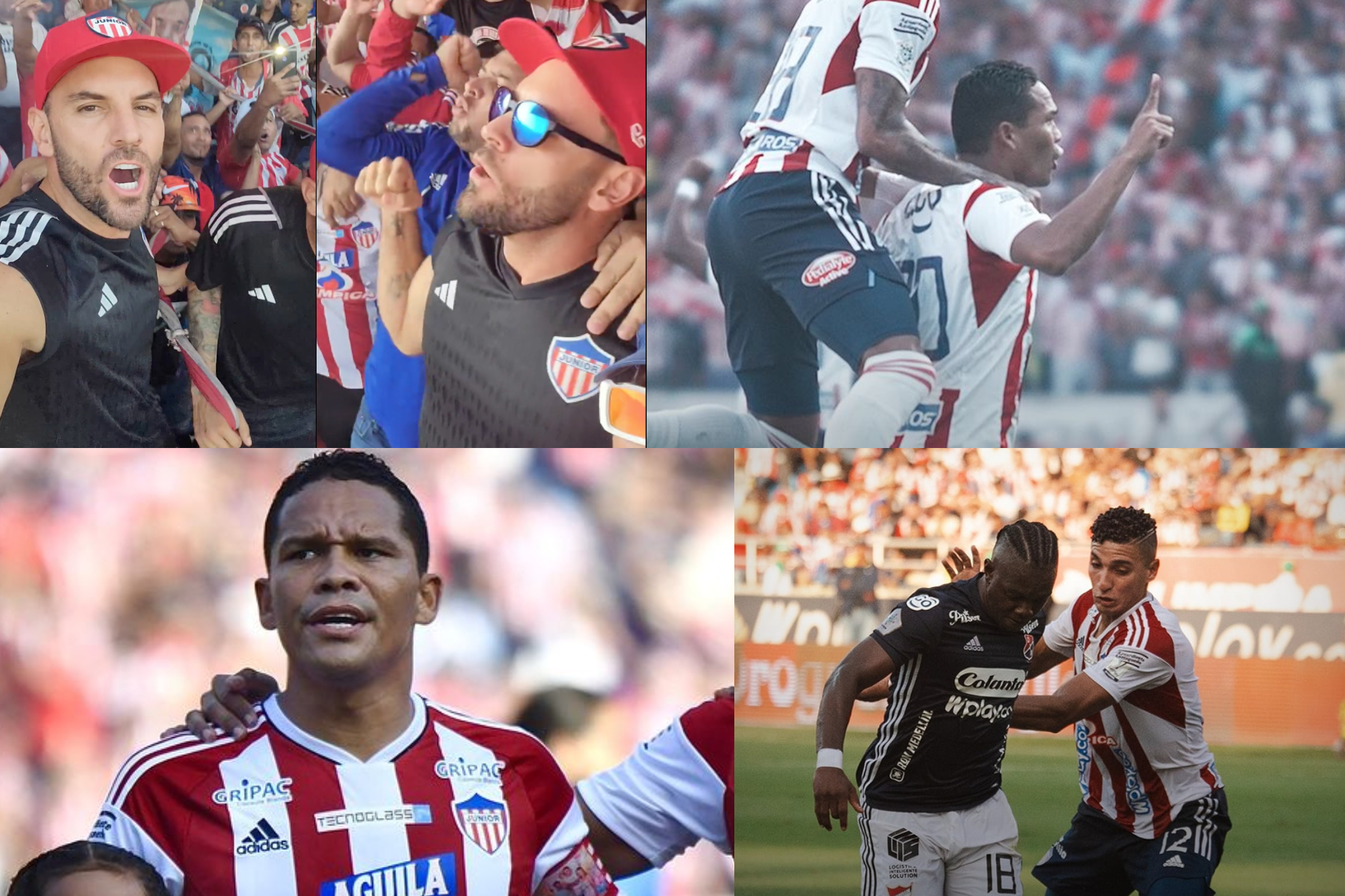 Golazos de Bacca y Viera de 'barra brava' en la final Junior vs. Medellín (Instagram: Sebastián Viera, Junior, Dimayor, Medellín)