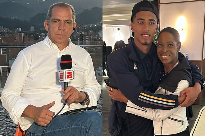 Descache de Luis Arturo Henao con la madre de Jude Bellingham, en vivo