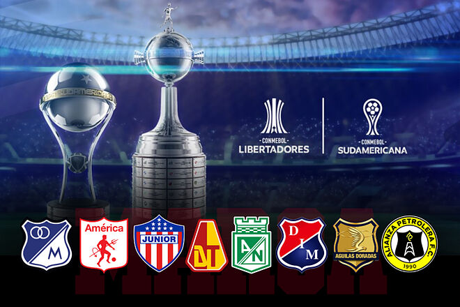 Cupos de colombianos para Copa Liberadores y Copa Sudamericana 2024 (Conmebol - Clubes Colombia - Marca)