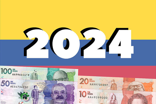Dinero que ganarían trabajadores del Salario Mínimo Colombia 2024 según cifras del Gobierno (Gobierno de Colombia - Banco de la República - Marca)