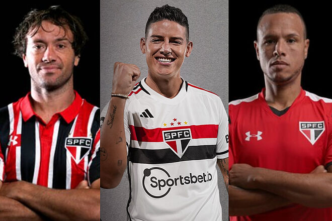 James Rodríguez es apuntado por Lugano y Luis Fabiano en São Paulo (São Paulo)