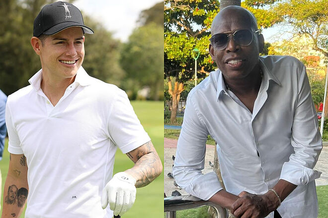 'Tino' Asprilla contra a James Rodríguez por las dudas sobre su futuro (Instagram: James Rodríguez - Faustino Asprilla)