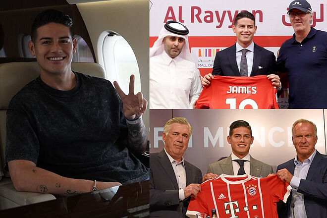 James Rodríguez habló de su salida del fútbol de Catar y recuerdan lo de Alemania (Instgram: James Rodríguez. Al Rayyan - Bayern München)