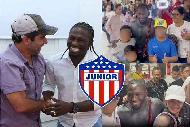 Hinchas del Junior invaden aeropuerto para recibir a Yimmi Chará ('X': Alex Char, El Heraldo, Ric Rodríguez)