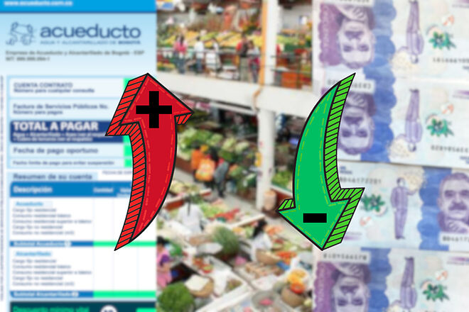 Productos y servicios que suben por Salario Mínimo del 2024 en Colombia (Acueducto de Bogotá, Alcaldía de Bogotá, Banco de la República)
