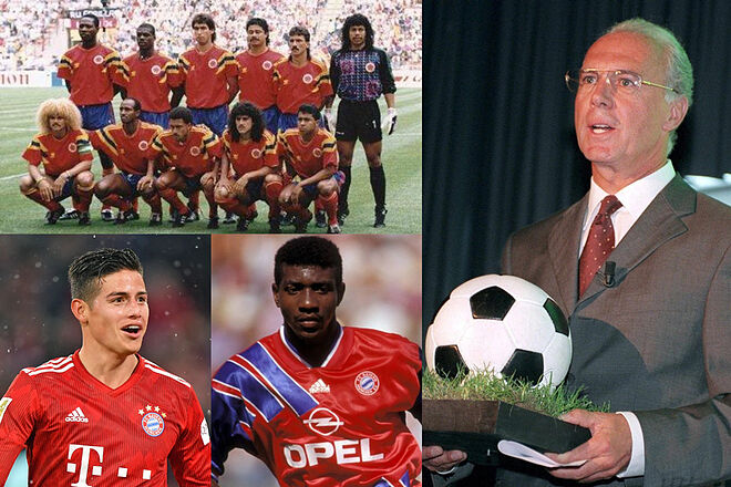 Recuerdos de franz beckenbauer con el fútbol de Colombia ('X': Selección Colombia - Bundesliga oficial - EFE)