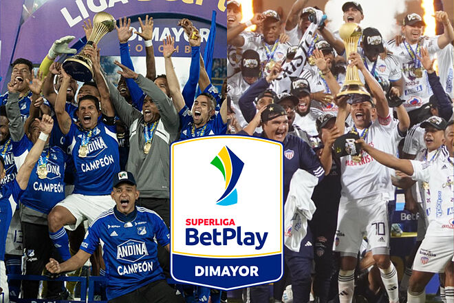 Todo definido para la Superliga BetPlay 2024 entre Millonarios y Junior ('X': Millonarios, Junior - Dimayor)