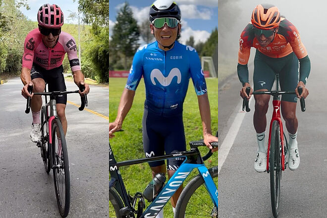 Nairo Quintana, Egan Bernal y 'Rigo' Urán; valor de sus bicicletas para 2024 (Instagram: Rigoberto Urán, Nairo Quintana, Egan Bernal)