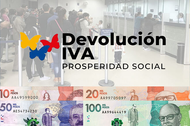 Información del pago de Devolución del IVA en 2024 para Colombia (Banco Agrario - DPS - Banco de la República)
