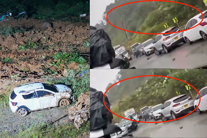 Tragedia en Colombia deja muertos y heridos por derrumbe en vía Quibdó - Medellín ('X': captura de pantalla)