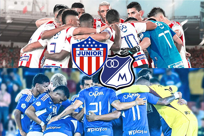 Junior y Millonarios empiezan la disputa de la SuperLiga 2024 en Barranquilla (Instagram: Junior, Millonarios)