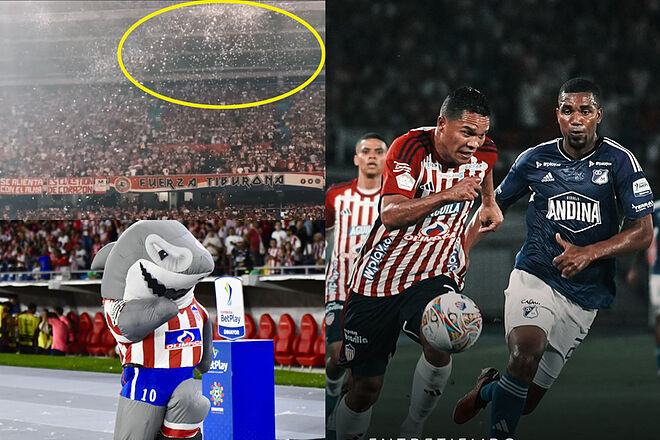Junior le ganó a Millonarios en la ida de la Superliga betPlay 2024 y nevó en Barranquilla (Instagram: Junior)