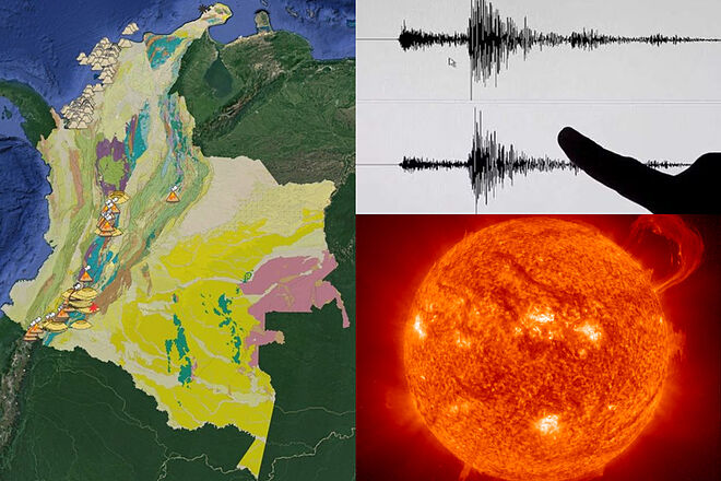 Relación entre calor y altas temperaturas con los sismos (Servicio Geológico Colombiano - EFE - NASA)