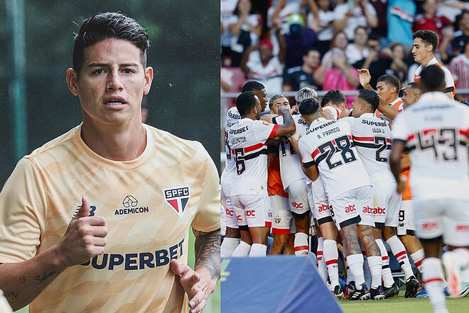 Directivo del São Paulo dice que James Rodríguez "no es más grande" que el club (Instagram: São Paulo)