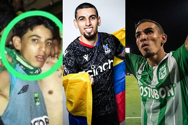 Daniel Muñoz pasó de 'barra brava' del Nacional al Crystal palace de Premier League ('X': Juez Central, Crystal Palace, Nacional Oficial)