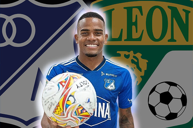 Problema de Edgar Guerra con Millonarios para ir al León de México (Instagram: Millonarios, Millonarios, León)
