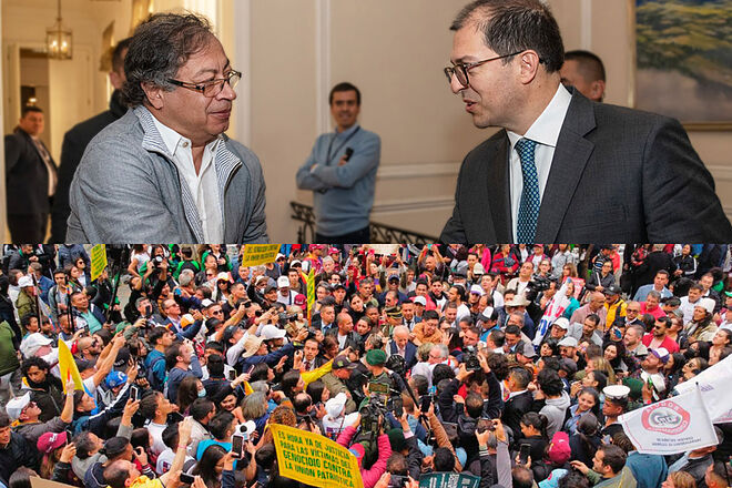 Presidente Gustavo Petro pide apoyo popular y acusa a Fiscalía de Francisco Barbosa (Presidencia de Colombia)
